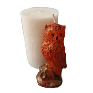 Siliconen mal UIL staand kaarsen maken