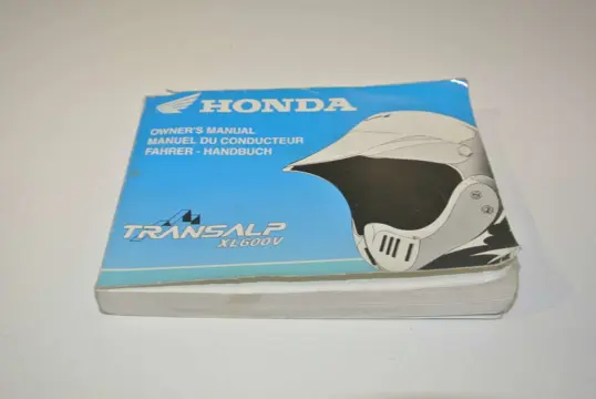INSTRUCTIEBOEKJE Honda TRANSALP 1994 - 1999