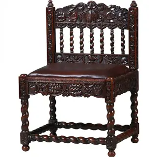 Koloniale stoel ca 1700 incl bekleding naar wens