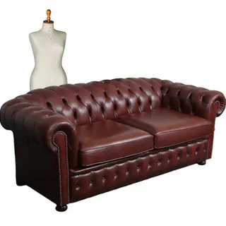 Vintage Winchester Furniture  Chesterfield bank 2.5 Seater rust