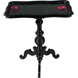 Wijntafel / Bijzettafel Willem III ca. 1875  Zwart gepolitoerd