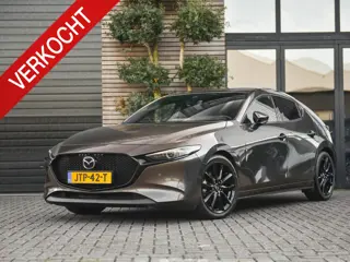 Mazda 3 2.0 e-SkyActiv-G M Hybrid 122 Luxury Leren bekleding Bose 360 camera Adaptive Cruise Control