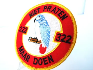 Embleem,Patch,322,Polly,Niet,Praten,Maar,Doen