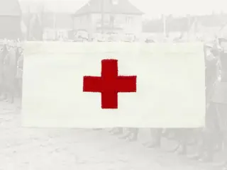 Armband,Medic,Rode,Kruis,Vintage stijl,WWII