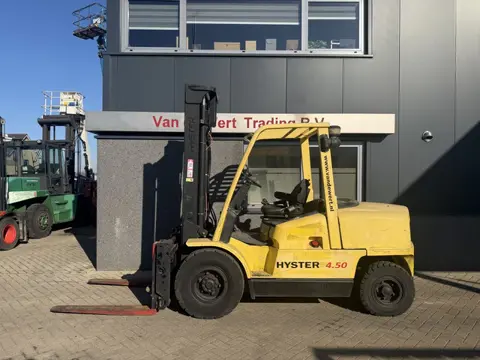 Heftruck Hyster H4.50XM Duplo 400 Sideshift/forkpositioner  Perkins Diesel