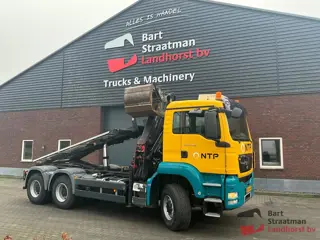 MAN TGS 26.360 6X6 BB met 24t kabelcontainersysteem en Palfinger Epsilon kraan. BS1902