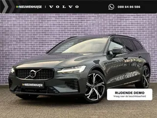 Volvo V60 2.0 T8 Plug-in hybrid AWD Ultra Dark | Custom uitlaat systeem | Bowers & Wilkins | Zwarte 