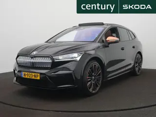 Skoda Enyaq iV 80 Founders Edition Black / Panodak / Elek. Stoelen / Crystal-Light / Leder
