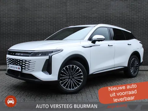 Omoda 9 1.5T-GDi SHS-P Premium PHEV 145km range elektrisch, mooie lederen bekleding, Elek.schuif/kan
