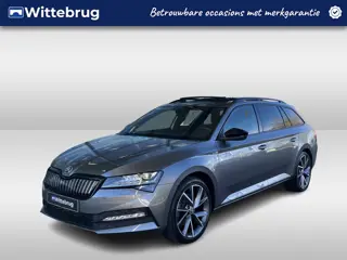 Škoda Superb Combi 1.4 TSI iV DSG Sportline Business / Panorama dak / Trekhaak / Geheugen stoel / 19