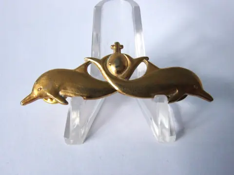 Embleem,Badge,Koninklijke,Marine,NL,Onderzee,Dienst,Flipper