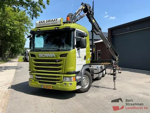 Scania G450 6x2 Euro 6 Trekker met ATLAS 172.3E-A4 Radiografische kraan BS1841