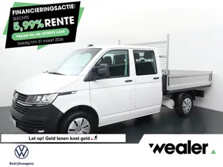 Volkswagen Transporter 2.0 TDI L2H1 DC 30 Comfortline | 110 PK | Pick-Up | Dubbele Cabine | Trekhaak