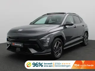 Hyundai Kona 1.6 GDI HEV N Line Sky 141PK Aut. Trekhaak, Schuifdak, Memorystoel, Keyless, Elektr. Ac