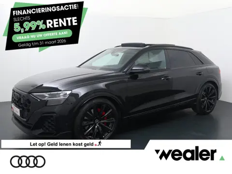 Audi Q8 60 TFSI e quattro | 490 PK |  SoH 97% | S-Line | Lederen bekleding Volcano met ruit | Panora
