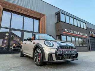 Mini Mini Cabrio 2.0 John Cooper Works JCW Pack F1 aut Rooftopgrey/Bomvol/Btw/Np:63.000,-