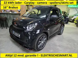 Smart Fortwo EQ - Carplay - Camera - 22 kWh snellader - 12 mnd. garantie - spoilers/skirts - ESL Edi