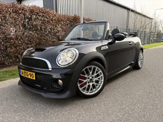 MINI Cabrio 1.6 John Cooper Works Chili / LEER / NAVI / CRUISE / STOELVERWARMING