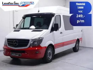 Mercedes-Benz Sprinter 316 CDI 163 pk Dubbel Cabine L2H2 Airco Cruise Control, Trekhaak, 270 Graden 