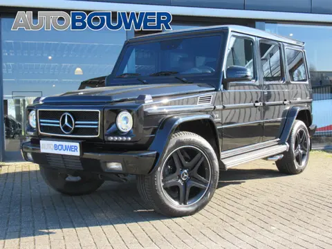 Mercedes-Benz G-Klasse AMG 55 K. 500 PK Lang | Youngtimer DESIGNO LEDER | SCHUIF DAK | ZWARTE HEMEL