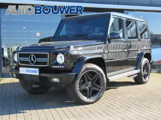 Mercedes-Benz G-Klasse AMG 55 K. 500 PK Lang | Youngtimer DESIGNO LEDER | SCHUIF DAK | ZWARTE HEMEL