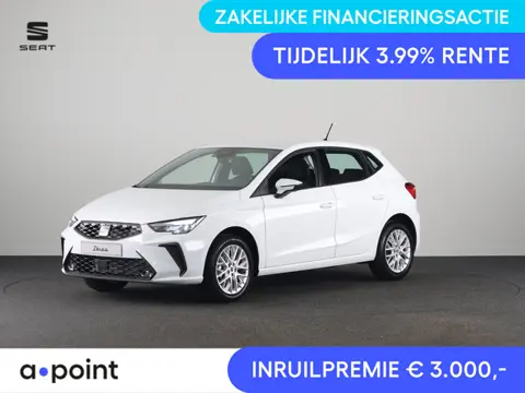 SEAT Ibiza 1.0 EcoTSI 95 pk Style | Glacial White Metallic | Apple Carplay | Park Assist | Cruise Co