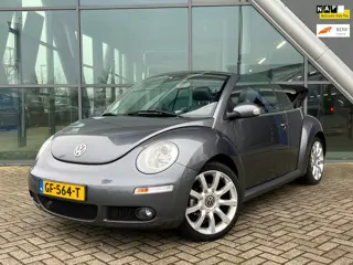 Volkswagen New Beetle Cabriolet 2.0 Highline Cabrio Automaat, Carplay, Vol Leder, Topstaat!