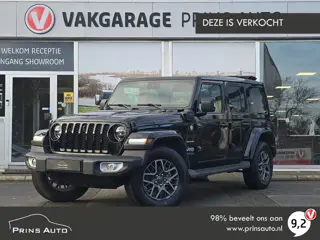 Jeep Wrangler Unlimited 4xe 380 Sahara Sky One-Touch Power Top |SOFTTOP|CAMERA V+A| STOEL+STUURVERW|