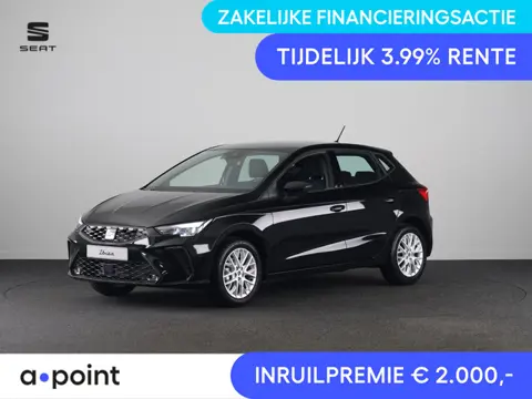 SEAT Ibiza Style Plus 1.0 EcoTSI 95 PK | Midnight Black Metallic | Apple Carplay | Park Assist | Cru
