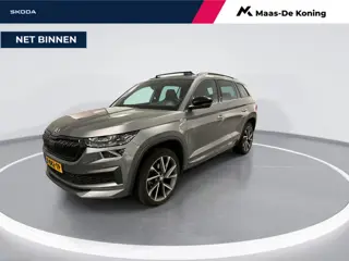 Skoda Kodiaq 1.5 TSI 150pk DSG Sportline Business · Panoramadak · Camera · Matrix LED · Inklap. Trek