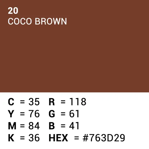 Superior Achtergrondpapier Coco Brown 1.35m x 11m