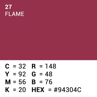 Superior Achtergrondpapier Flame 2.72m x 11m