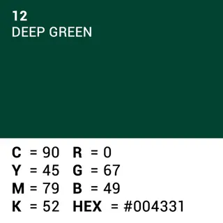 Superior Achtergrondpapier Deep Green 2.72m x 11m