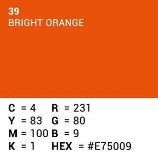 Superior Achtergrondpapier Bright Orange 2.72m x 11m