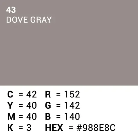 Superior Achtergrondpapier Dove Grey 2.72m x 11m