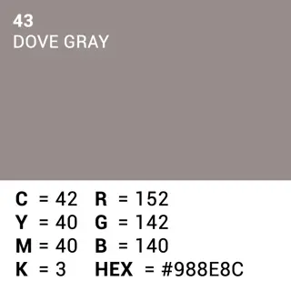 Superior Achtergrondpapier Dove Grey 2.72m x 11m