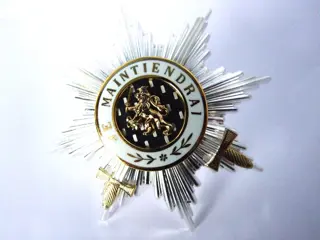 Orde,Borstster,Van,Oranje,Nassau,Militaire,Uitvoering,met Zwaarden