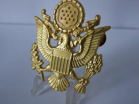 Embleem,Pet,Kepie,US,Army,Officier