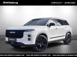 Jaecoo 7 1.5 GDI SHS-P Exclusive Black Pack en 21 Inch velgen met 1500 KG trekgewicht, 1200 KM RANGE