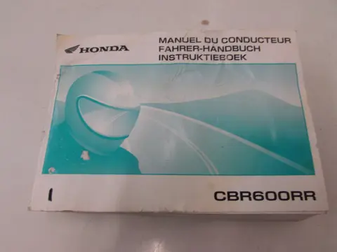 INSTRUCTIEBOEKJE Honda CBR 600 RR 2005 - 2006