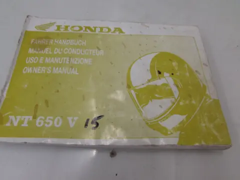 INSTRUCTIEBOEKJE Honda NTV 650 1988 - 1997