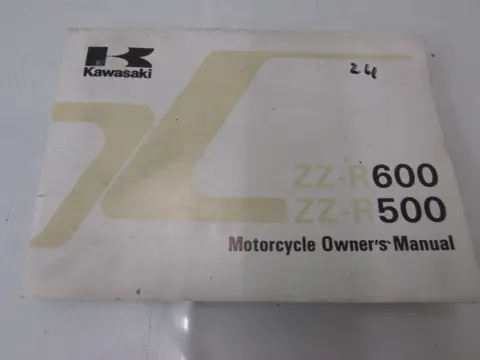INSTRUCTIEBOEKJE Kawasaki ZZR 600 1993 - 2005