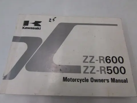 INSTRUCTIEBOEKJE Kawasaki ZZR 600 1993 - 2005