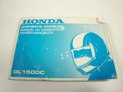 INSTRUCTIEBOEKJE Honda Goldwing GL 1988 - 2001