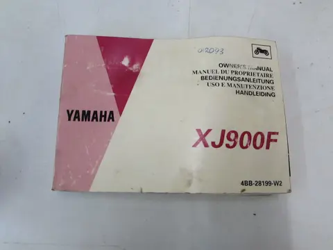INSTRUCTIEBOEKJE Yamaha XJ 900 S Diversion 1983 - 1994