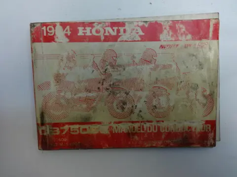 INSTRUCTIEBOEKJE Honda CB 750 1982 - 2003