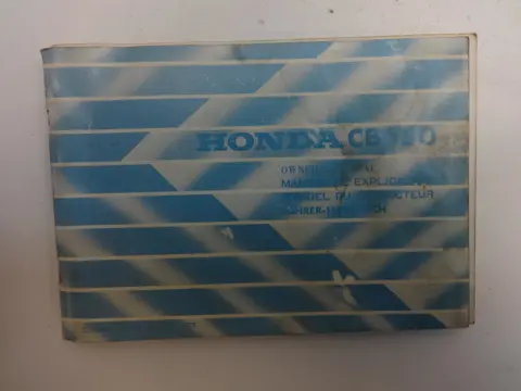 INSTRUCTIEBOEKJE Honda CB 650 1980 - 1988