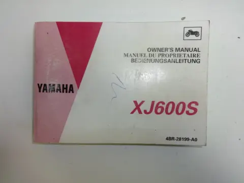 INSTRUCTIEBOEKJE Yamaha XJ 600 Diversion 1992 - 1996