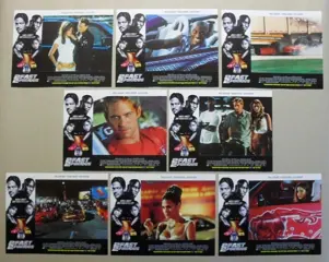 2 FAST 2 FURIOUS lobbycard set.
