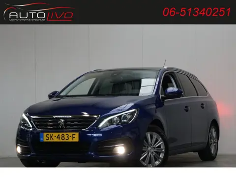 Peugeot 308 SW 1.2 PureTech Blue Lease Premium AUTOMAAT! 130 PK! PANO CLIMA H. LEER CAMERA TREKHAAK 